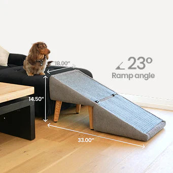 2-in-1 Convertible Wooden Home Step Stool Dog Ramp Stairs-07