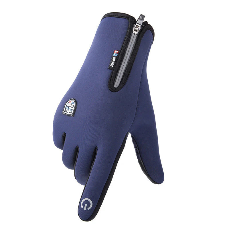 Outdoor Heated Gloves Windproof and Waterproof with Plus Velvet