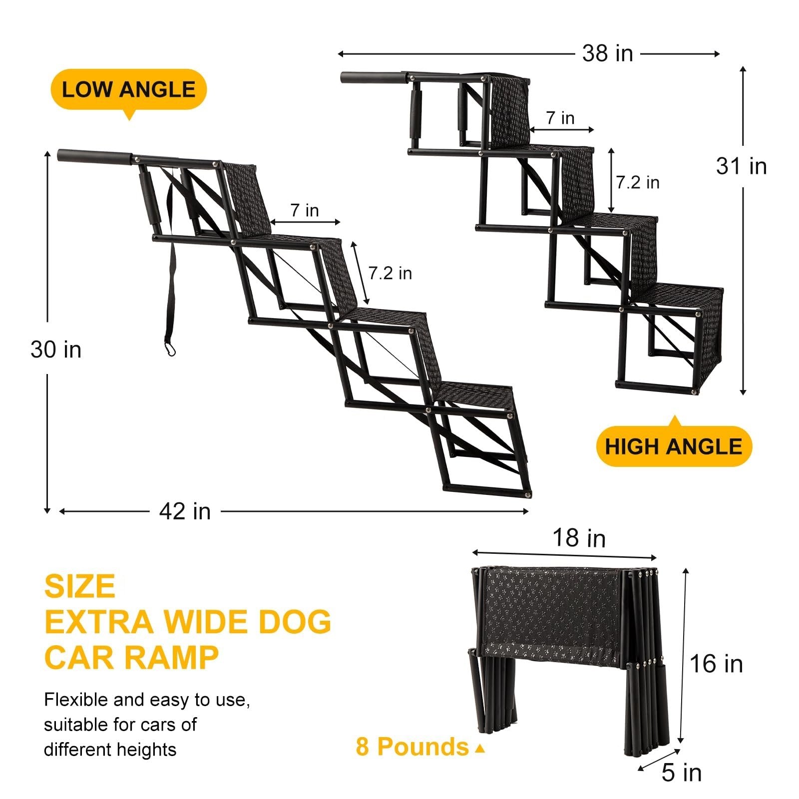 Best Dog Car Ramp for Large Dogs [2025] – Lightweight & Foldable-02