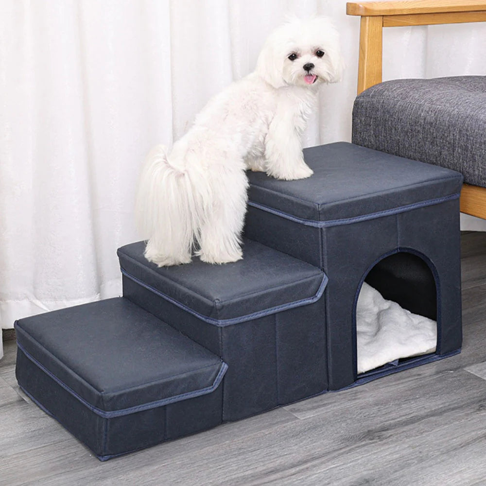 Dog Stairs with Storage & Condo-03
