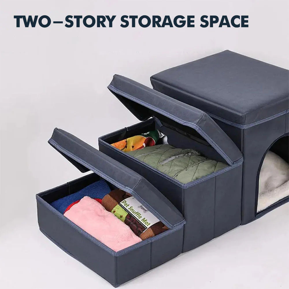 Dog Stairs with Storage & Condo-05