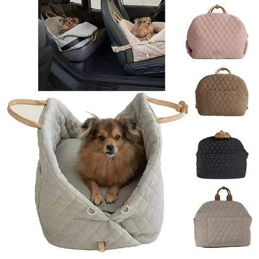 DogegisShop_CarrierDogCarSeatBedGrayGreen