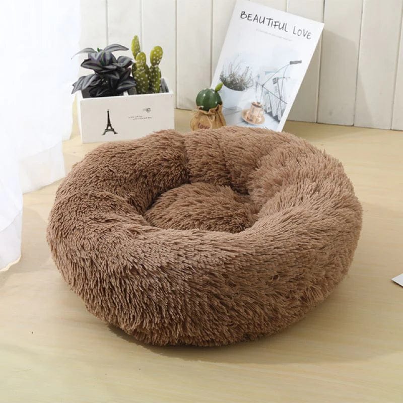 DonutCuddlerCozySoftDogBed-Coffee