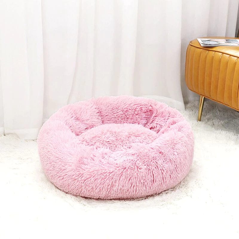 DonutCuddlerCozySoftDogBed-CottonCandy