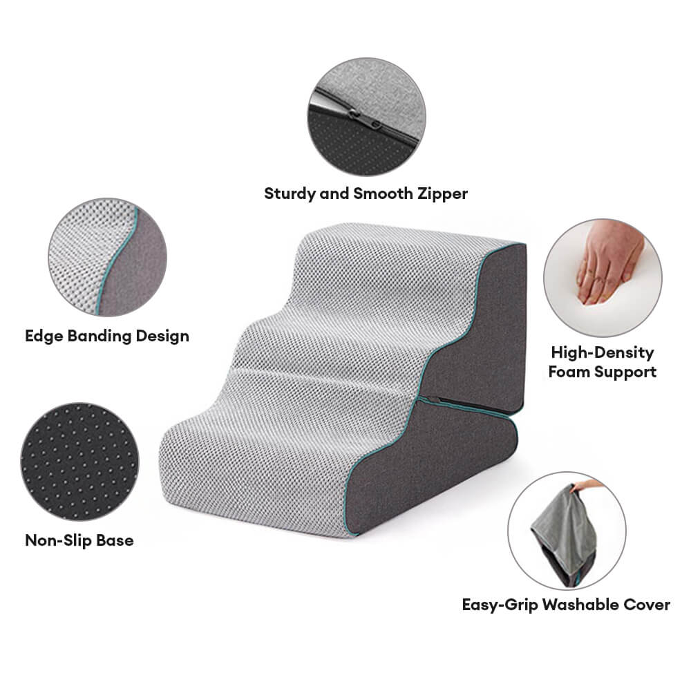 Multifunctional 2-in-1 Foldable Dog Stairs with Ramp Mode-05