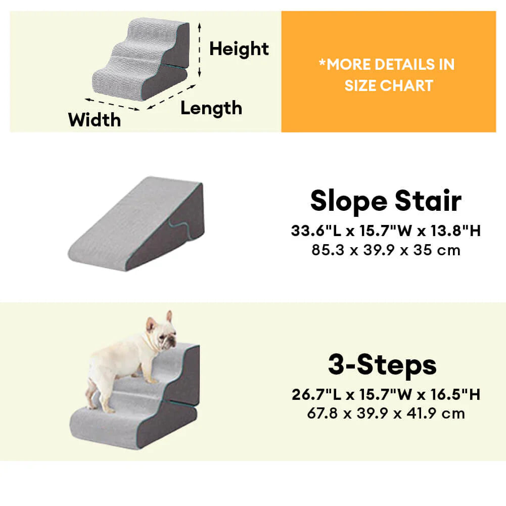 Multifunctional 2-in-1 Foldable Dog Stairs with Ramp Mode-07