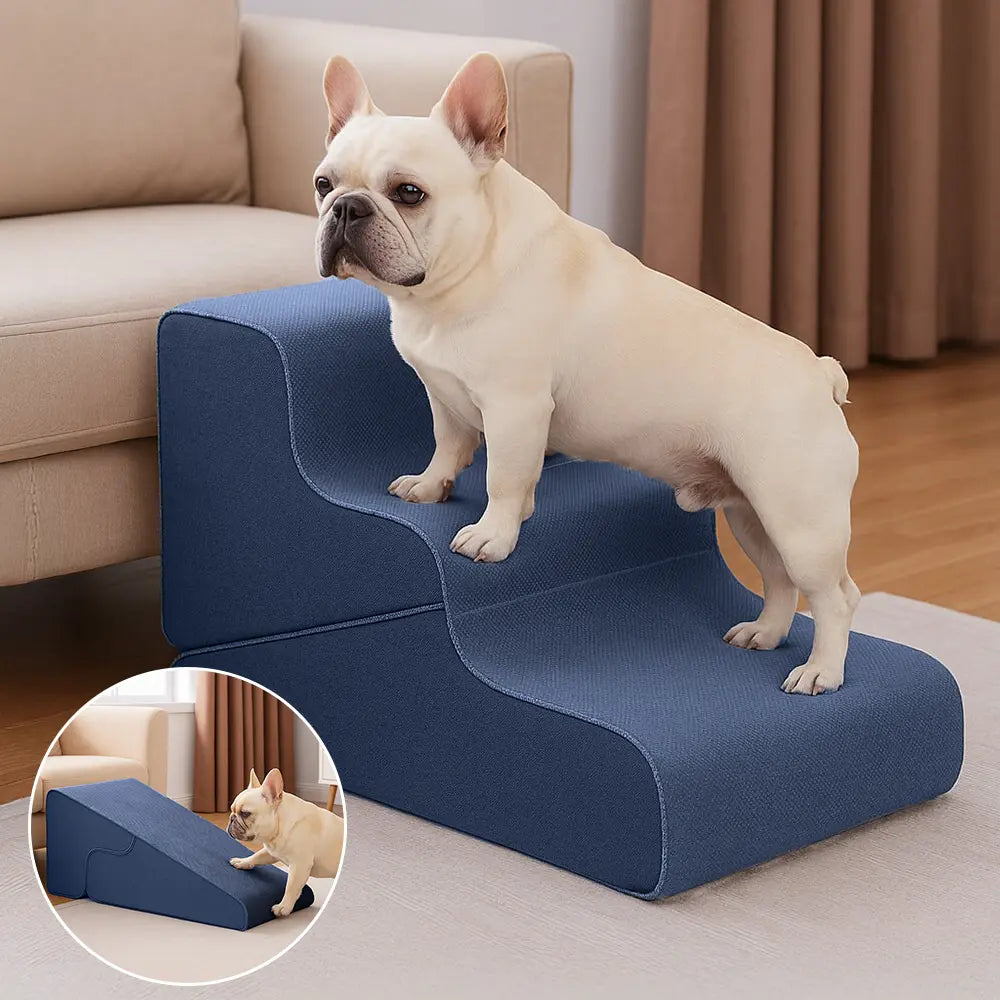 Multifunctional 2-in-1 Foldable Dog Stairs with Ramp Mode-09