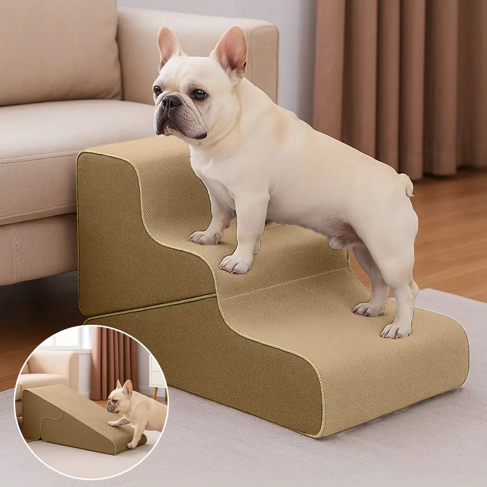 Multifunctional 2-in-1 Foldable Dog Stairs with Ramp Mode-10