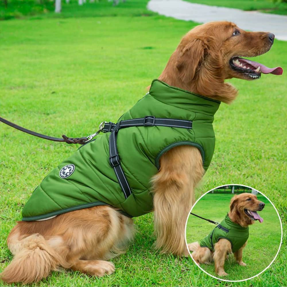 Julibibis Shop™Waterproof Winter Dog Jacket With Built-In Harness