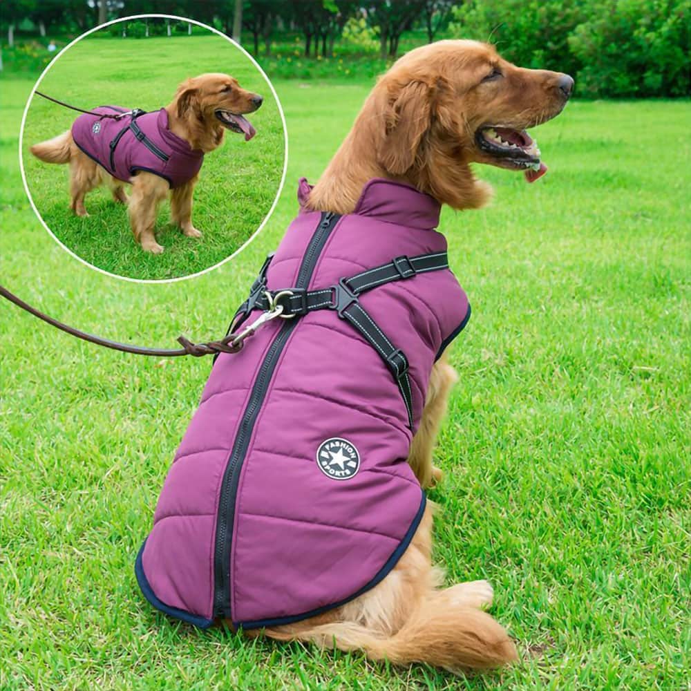 Julibibis Shop™Waterproof Winter Dog Jacket With Built-In Harness