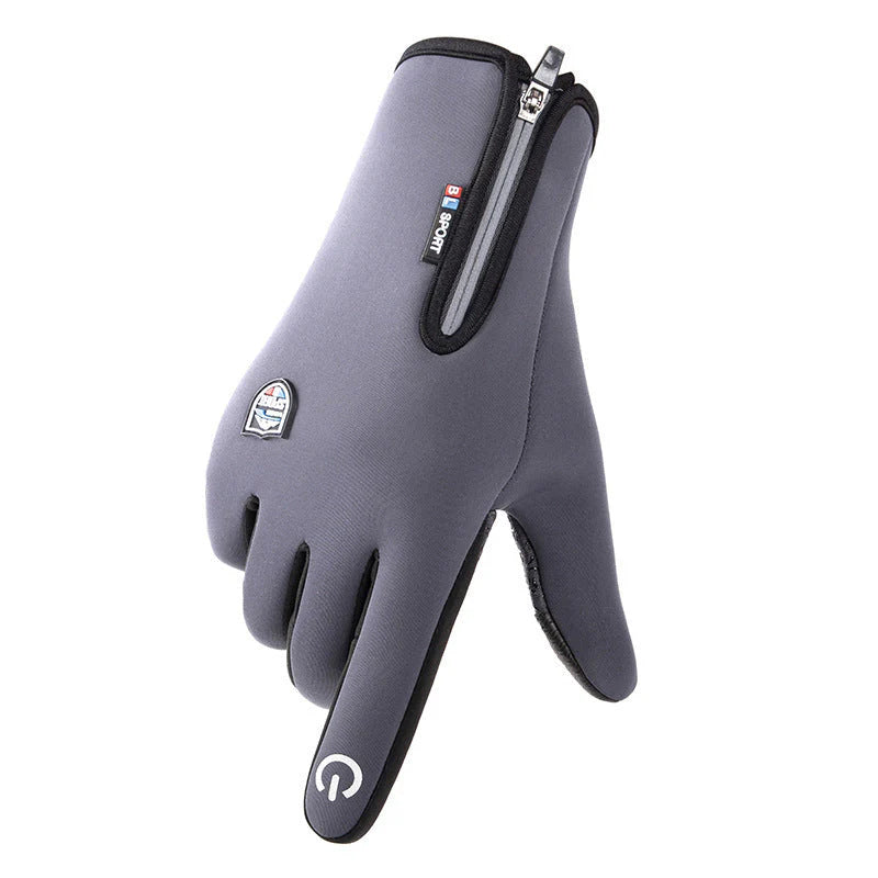Outdoor Heated Gloves Windproof and Waterproof with Plus Velvet