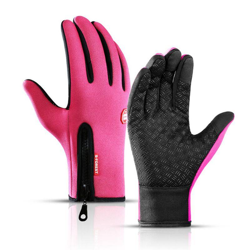 Outdoor Heated Gloves Windproof and Waterproof with Plus Velvet